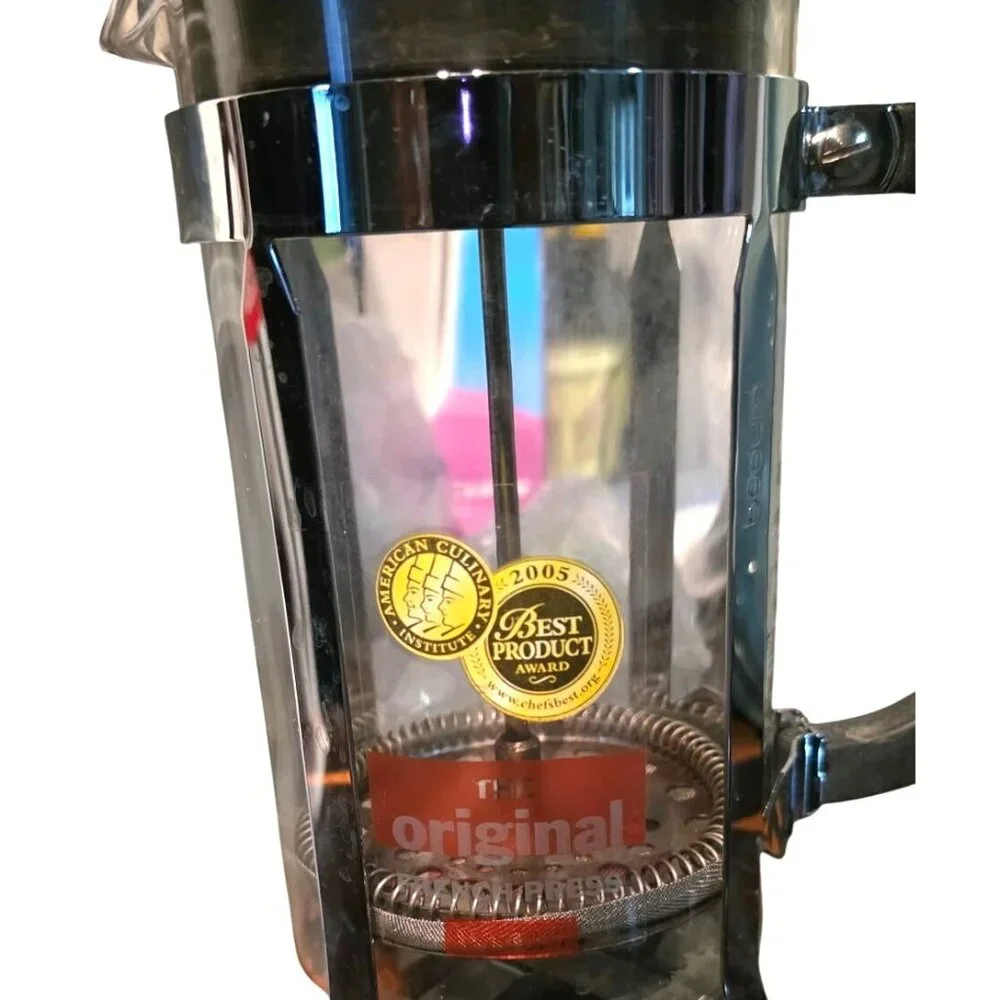 Bodum‎ French Press Coffee Maker Chambord 8 Cups Chrome Glass Stainless Steel